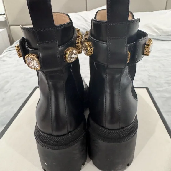 Gucci Black Leather Ankle Boots - Picture 7 of 11
